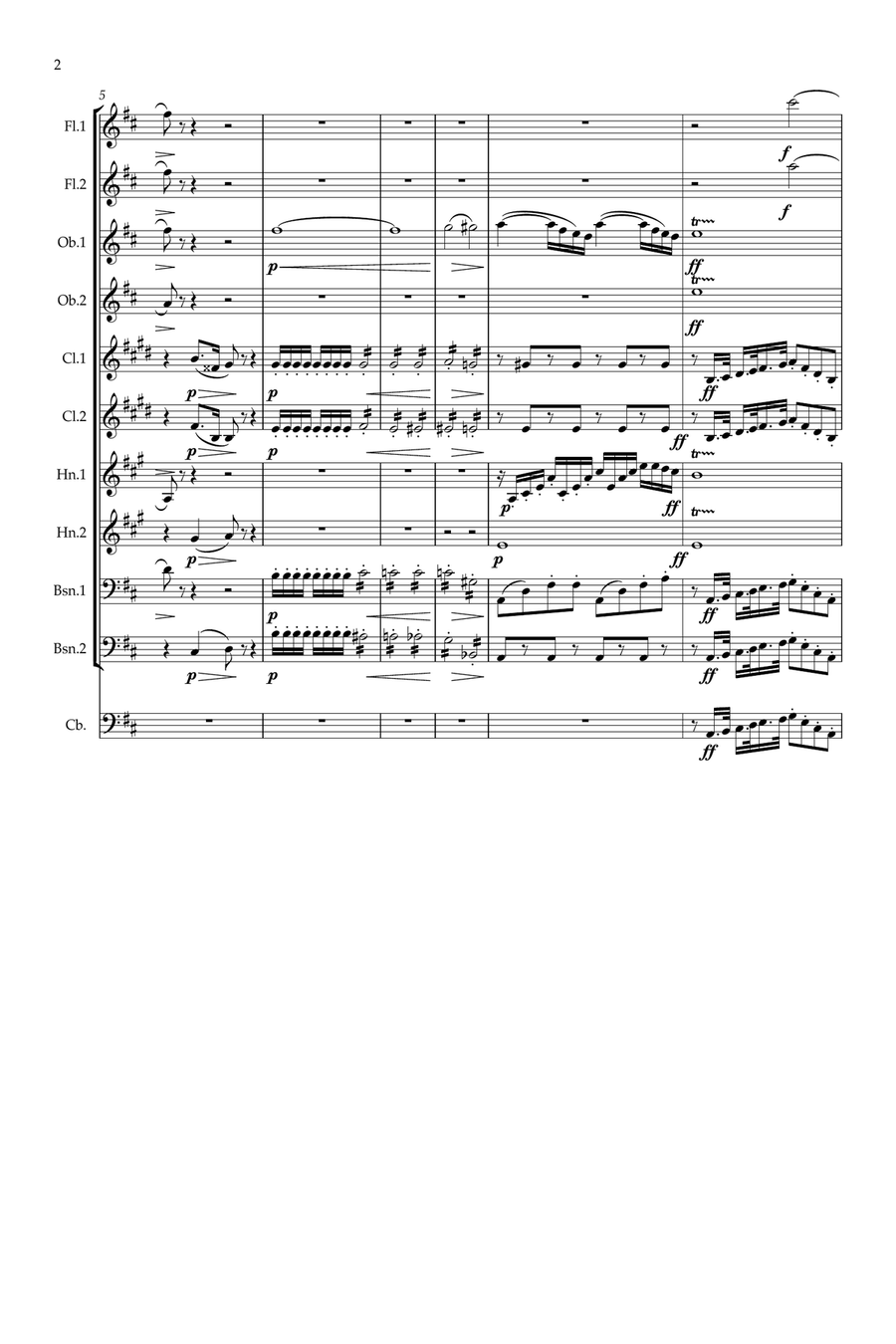 Rossini: The Barber of Seville Overture (Complete) - symphonic wind Rossini: The Barber of Seville Overture (Complete) - symphonic wind Large Ensemble scores gallery preview page 2