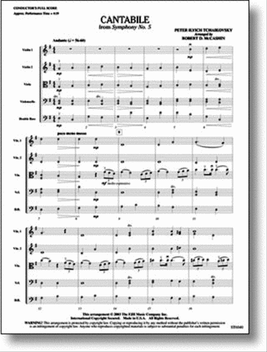 Cantabile String Orchestra scores gallery preview page 1
