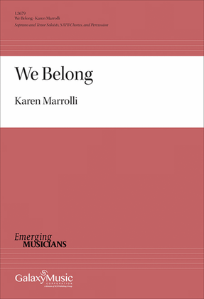 Book cover for We Belong (Percussion Parts)