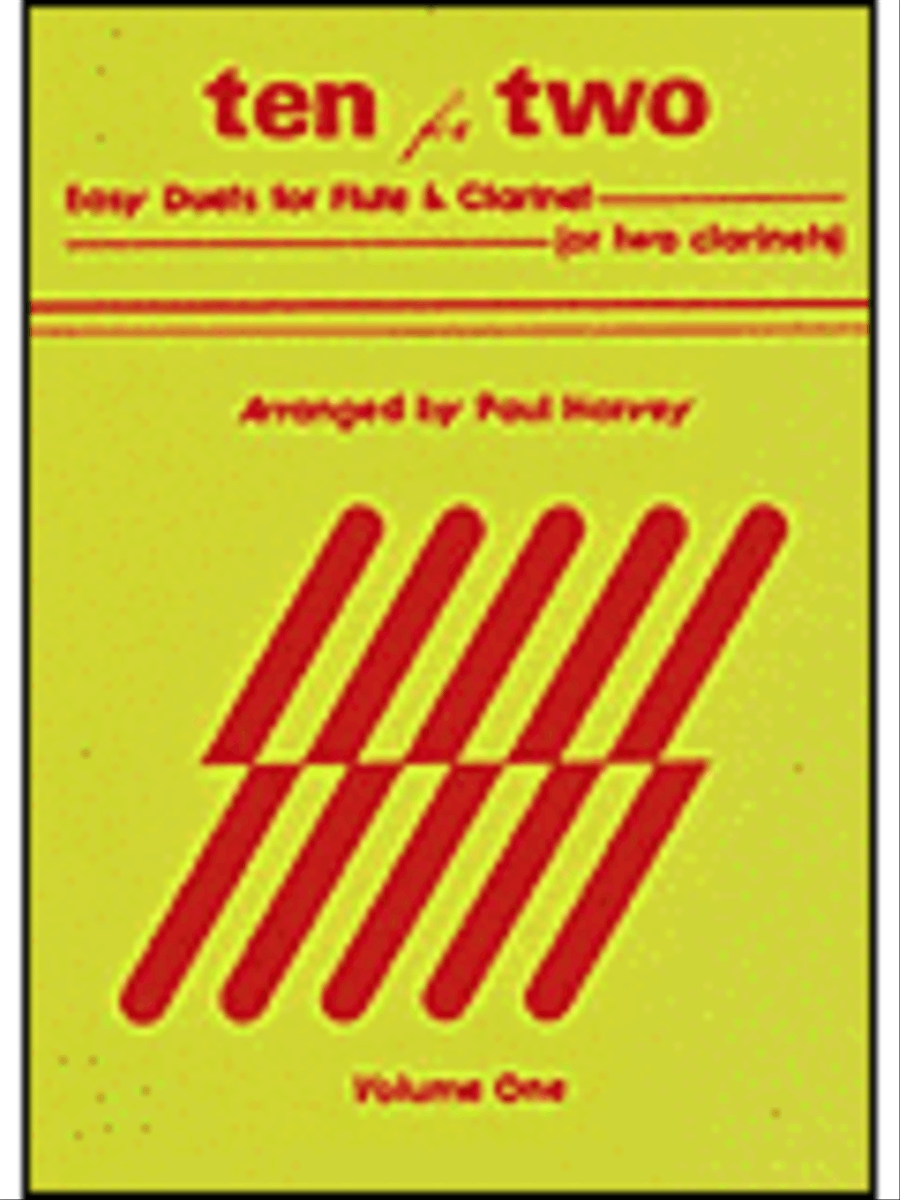 Ten for Two - Vol. 1 Clarinet scores gallery preview page 1