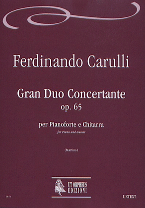 Gran Duo Concertante Op. 65 for Piano and Guitar