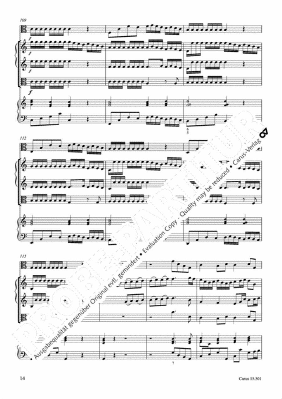 Concerto in C major Violin scores gallery preview page 17