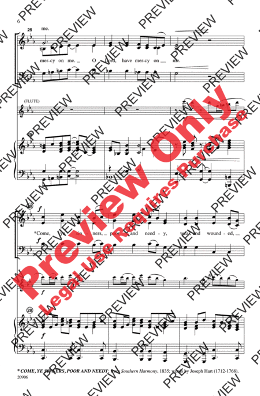 Is There Room for a Sinner? 3-Part scores gallery preview page 6