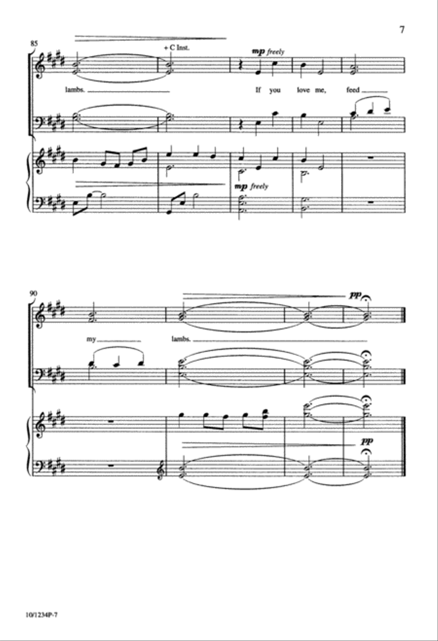 Feed My Lambs 4-Part scores gallery preview page 7