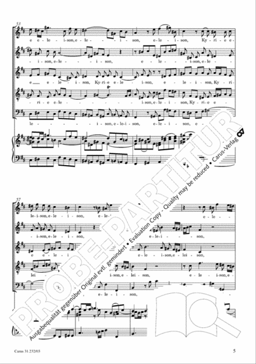 B Minor Mass, BWV 232 (Messe in h-Moll) SSATB scores gallery preview page 10