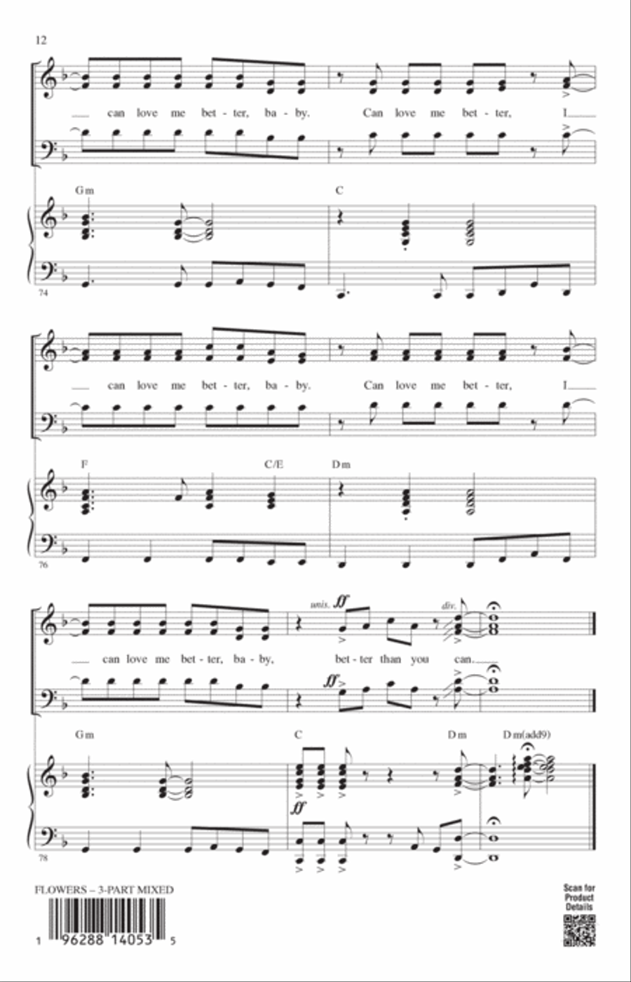 Flowers (arr. Mark Brymer) 3-Part scores gallery preview page 11