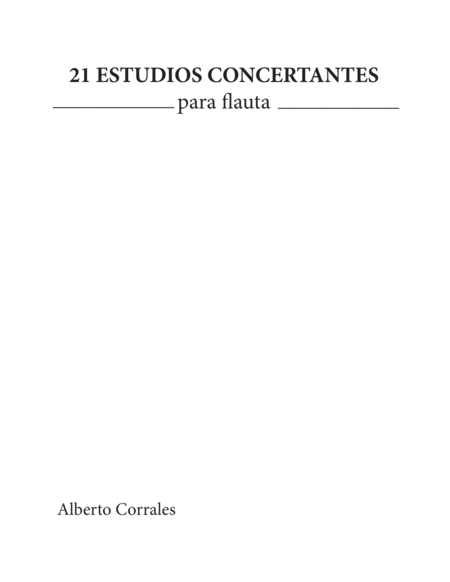 Estudios Concertantes para flauta. image number null
