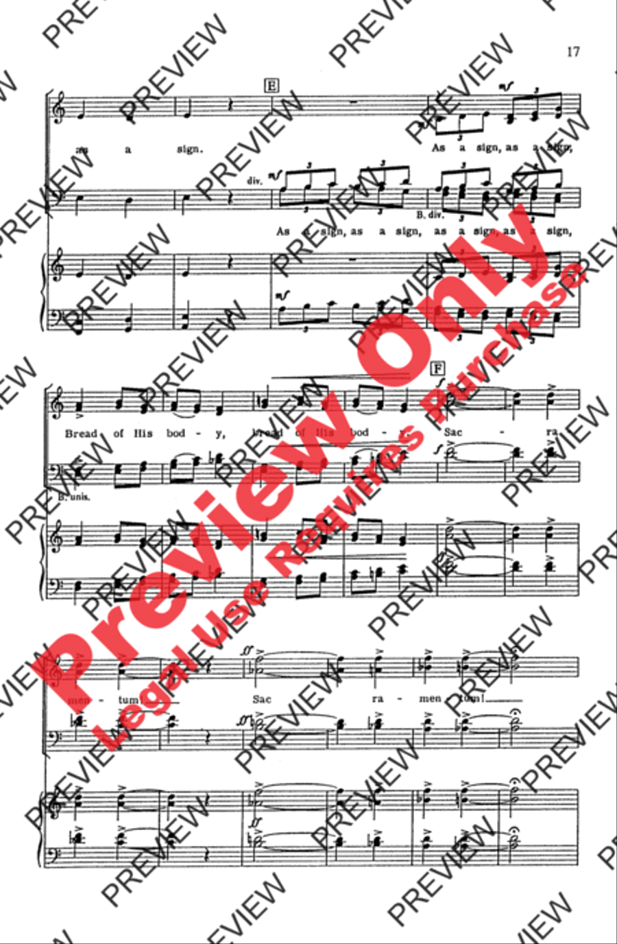 Pange Lingua Variations 4-Part scores gallery preview page 17
