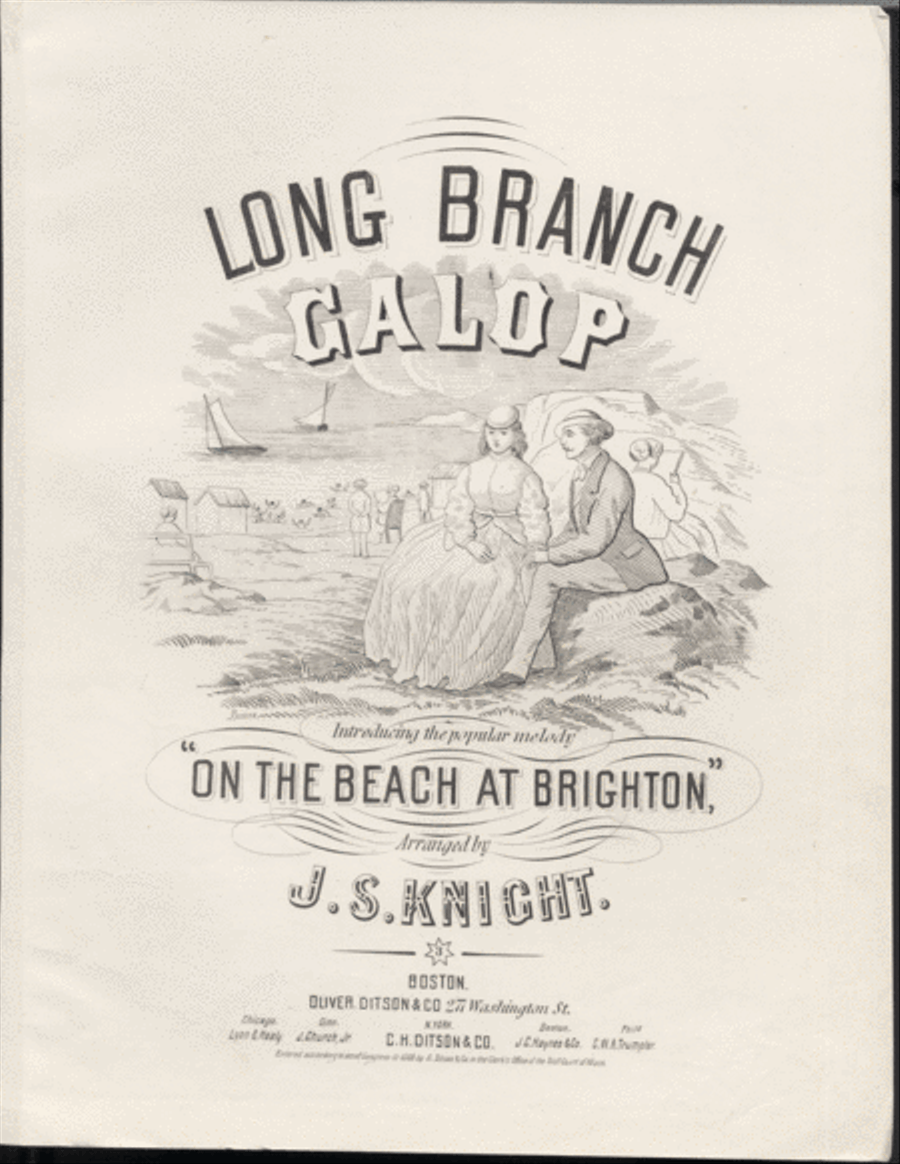Long Branch Galop Piano Solo scores gallery preview page 1