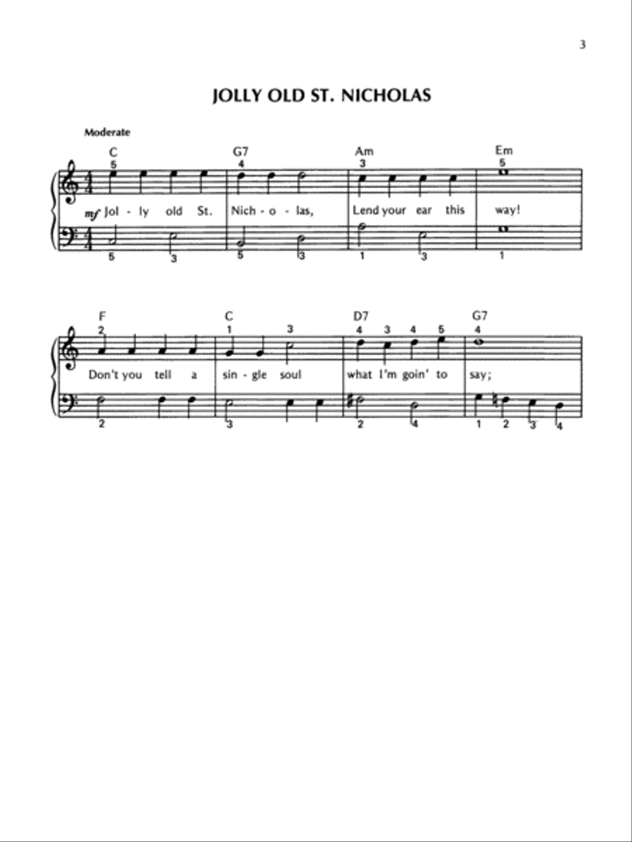 Christmas in the Key of C Easy Piano scores gallery preview page 3