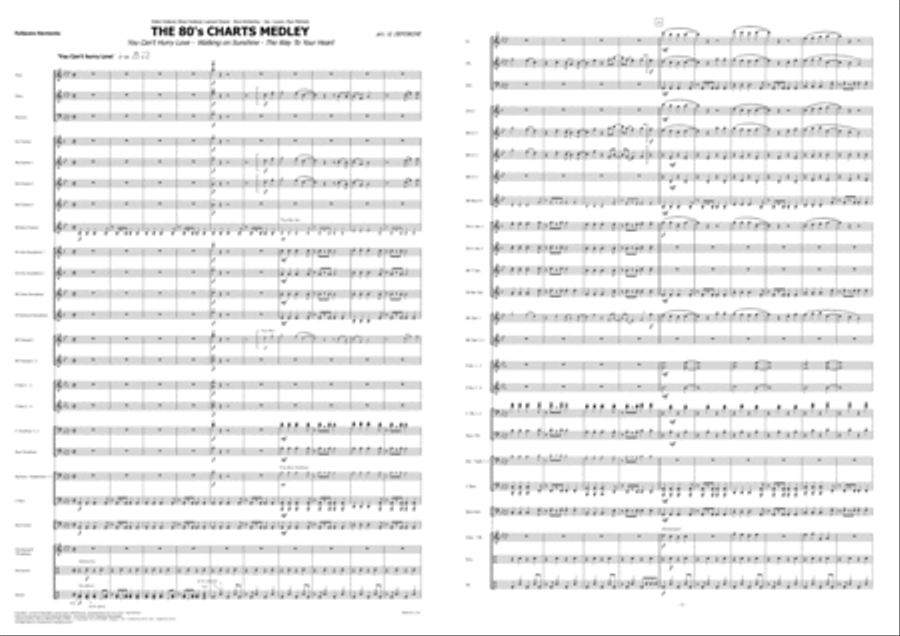 The 80's Charts Medley Fanfare Band scores gallery preview page 2