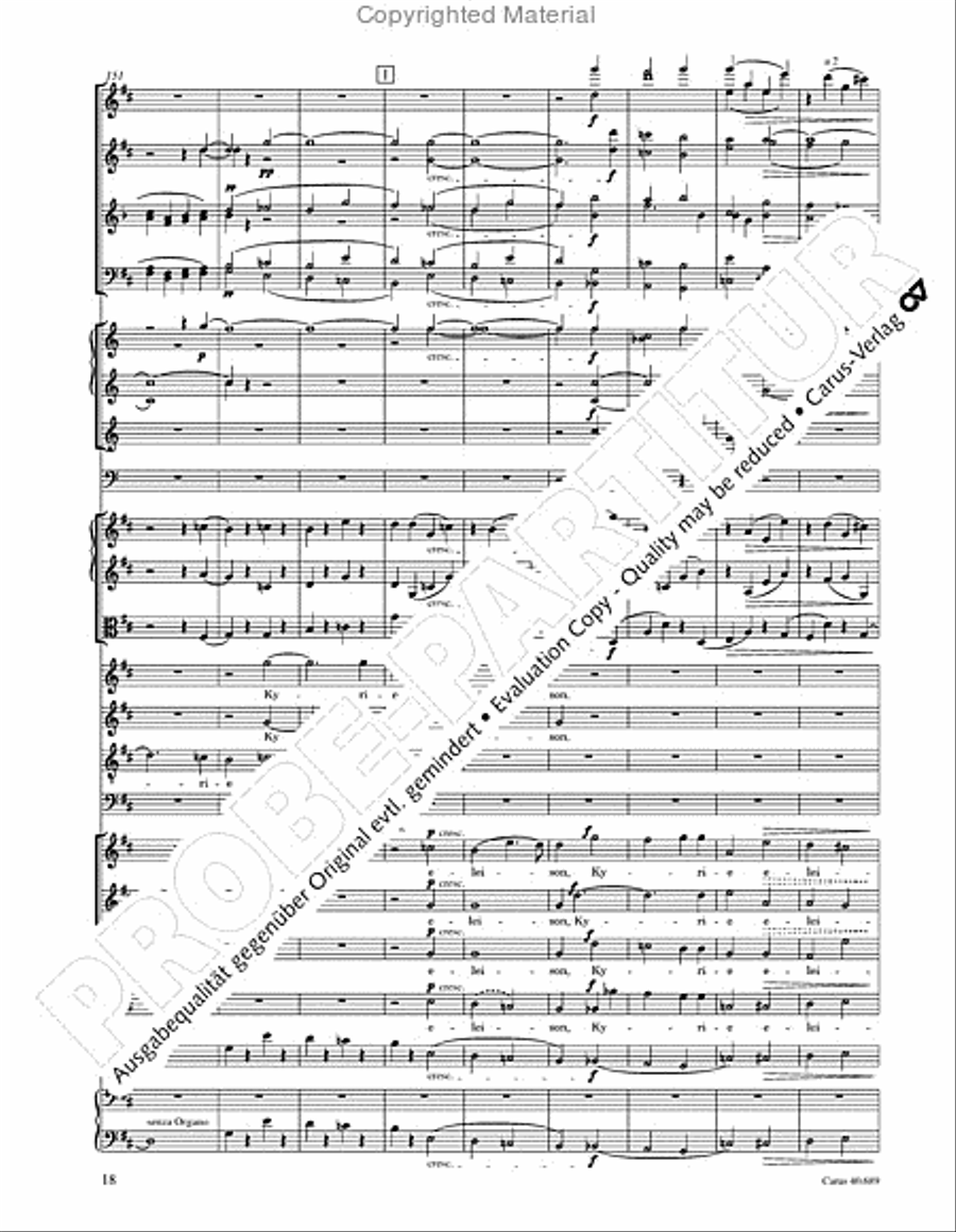 Missa solemnis 4-Part scores gallery preview page 34