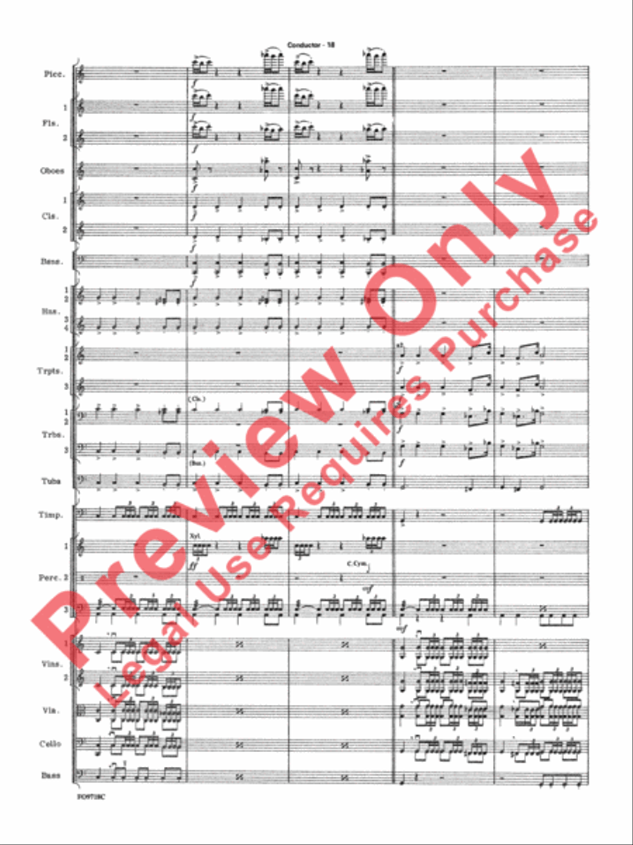 The Empire Strikes Back Medley Full Orchestra scores gallery preview page 21