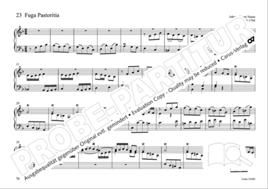 Pastoral music for organ, vol. 2: Germany, Bohemia, Austria, South Tyrol Organ Solo scores gallery preview page 71