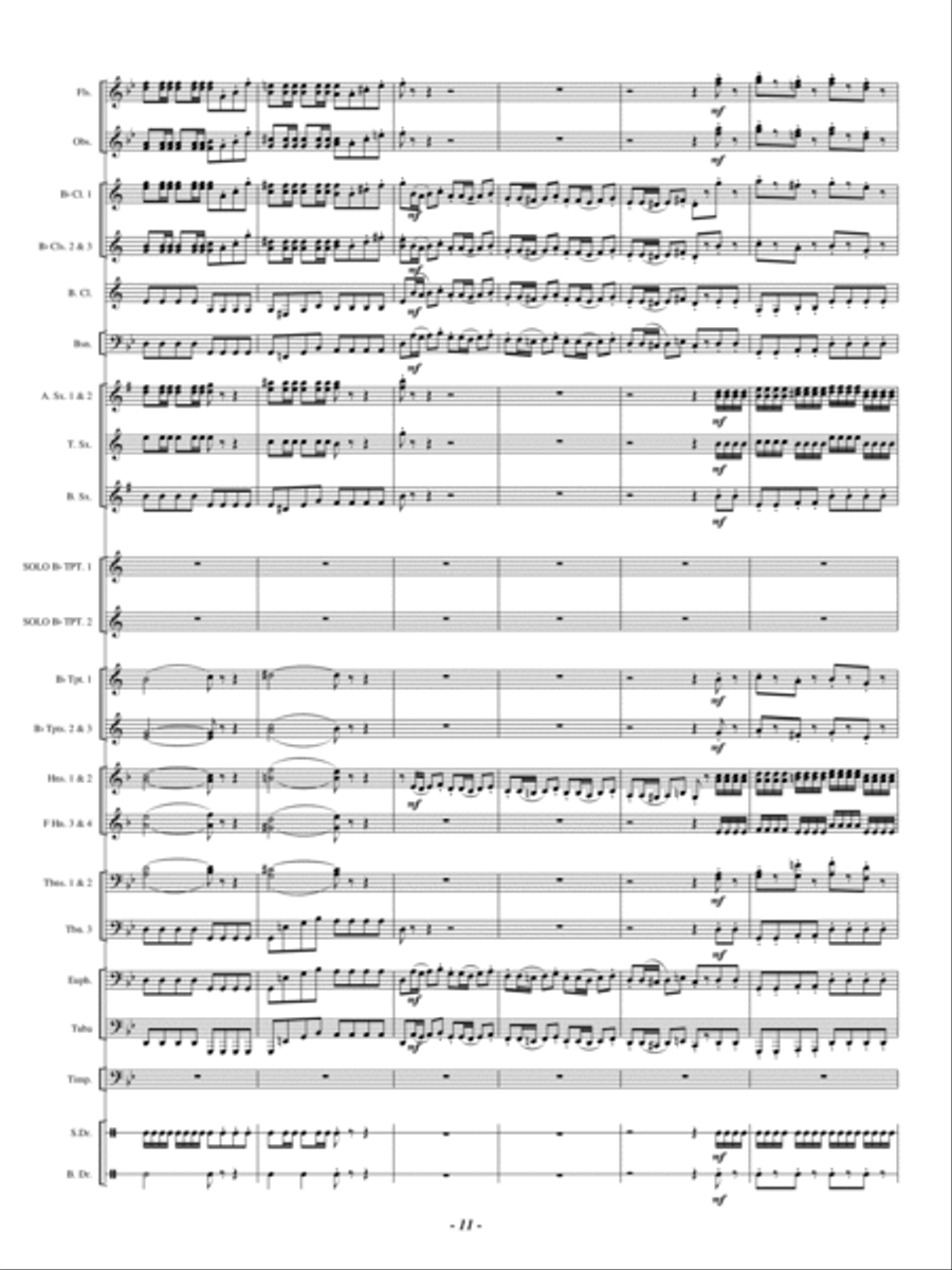 Double Concerto Double Concerto Concert Band scores gallery preview page 10