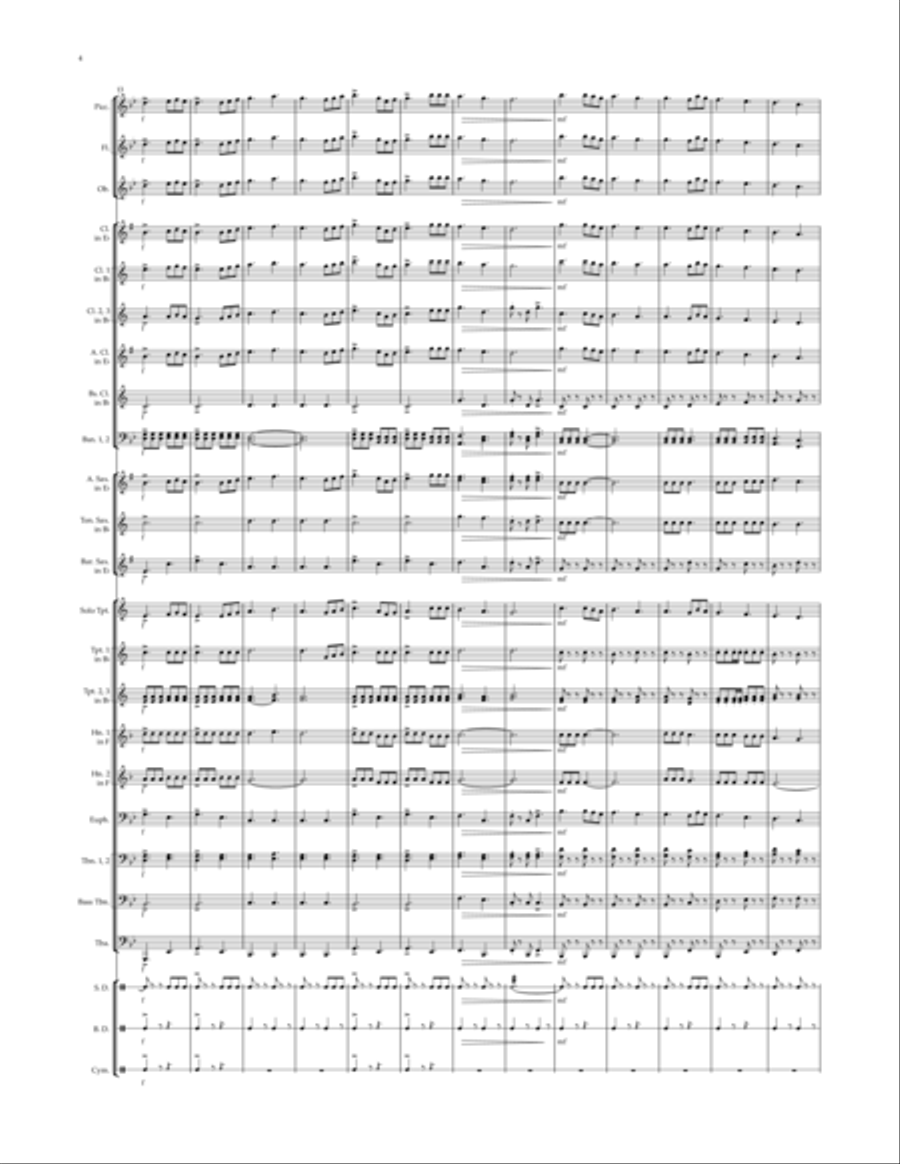 The Palatka Port March Concert Band scores gallery preview page 4