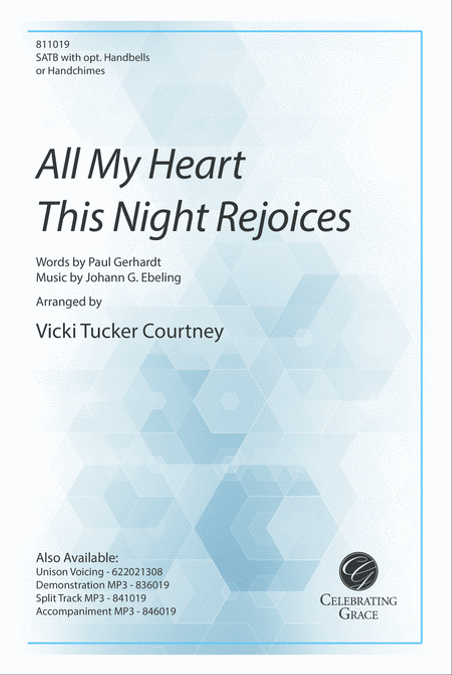 All My Heart This Night Rejoices 4-Part scores gallery preview page 1