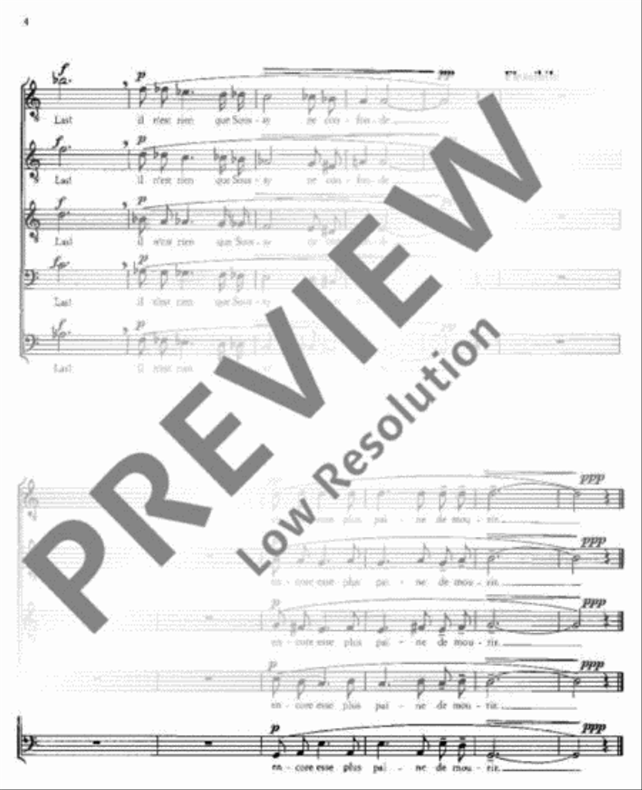 Drei französische Chöre Drei französische Chöre Mixed Choir scores gallery preview page 5