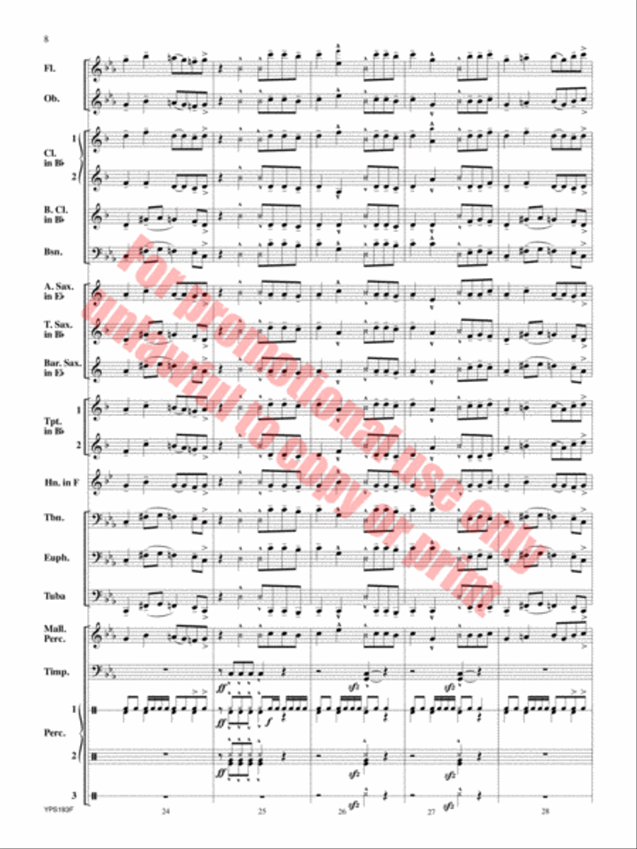 Midday Blues Concert Band scores gallery preview page 9