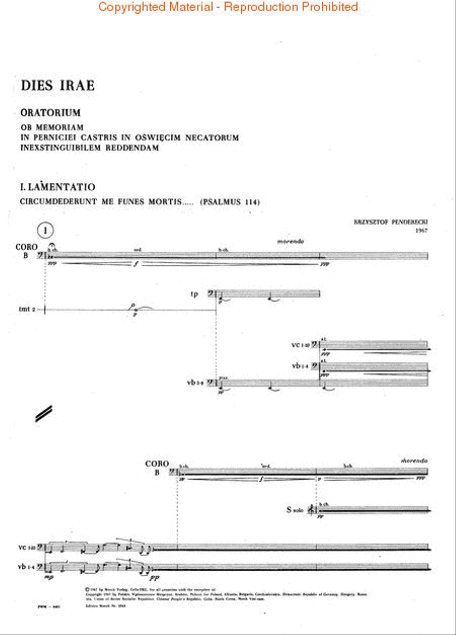 Dies Irae Dies Irae Orchestra scores gallery preview page 2