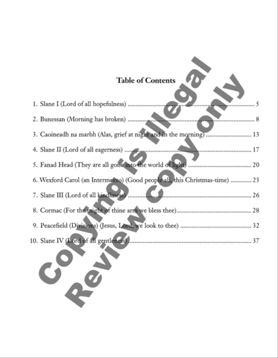 From the Gaelic (Ten Preludes on Irish Melodies) Organ scores gallery preview page 5