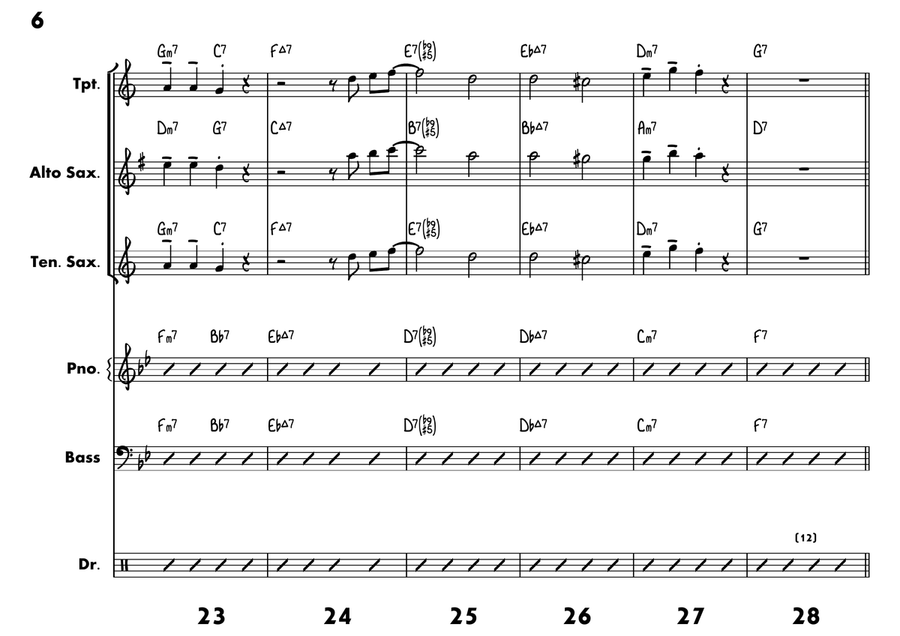 Ping Pong Jazz Ensemble scores gallery preview page 6