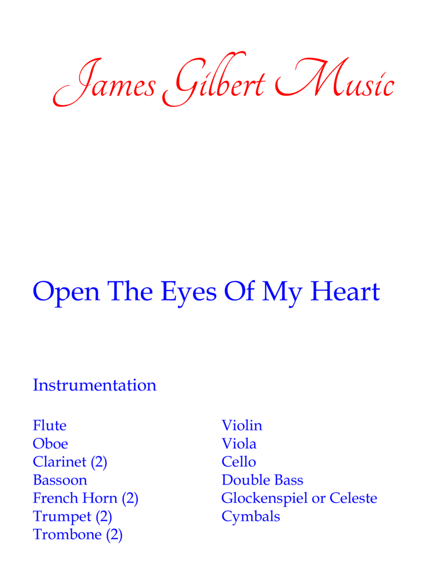 Open The Eyes Of My Heart image number null