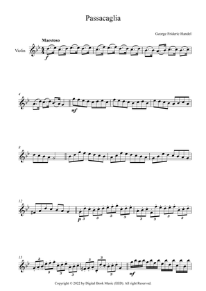 Passacaglia - George Frideric Handel (Violin)
