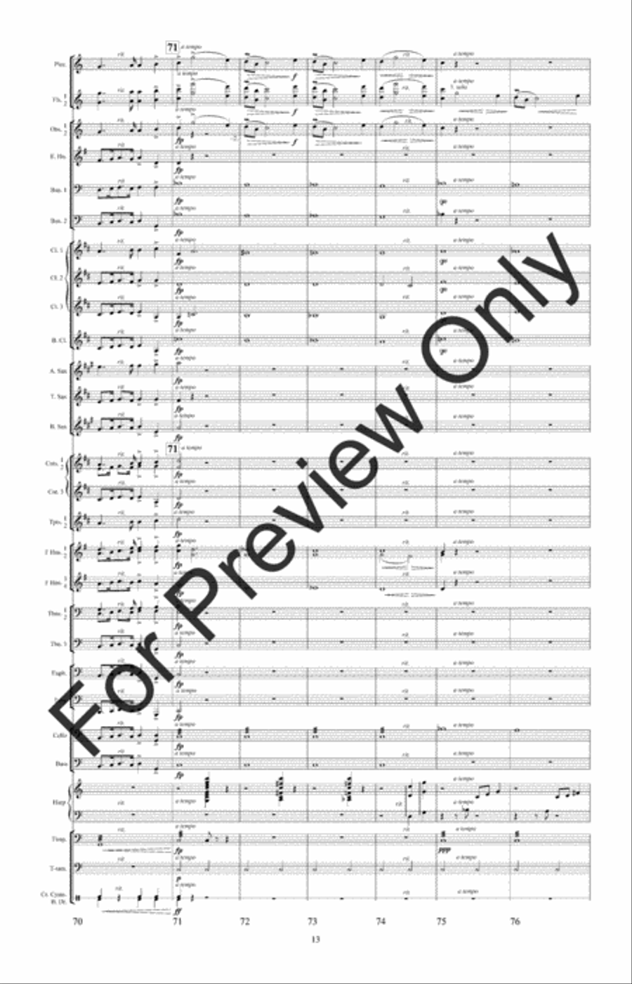 In Memoriam In Memoriam Concert Band scores gallery preview page 16