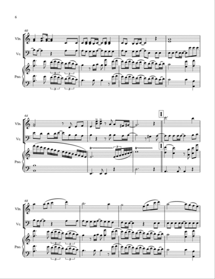 I Will Survive I Will Survive Piano Trio scores gallery preview page 6