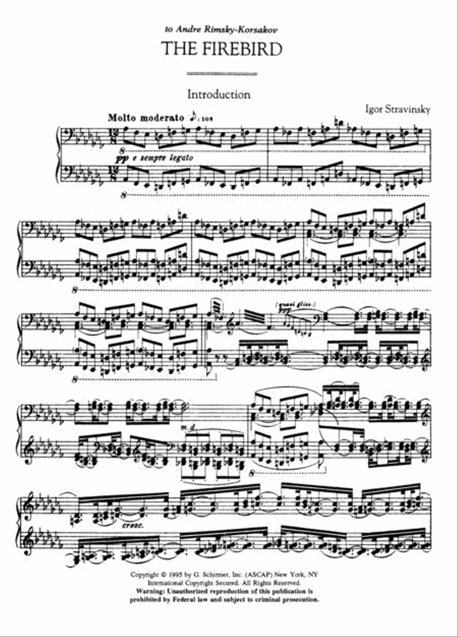Three Early Ballets - The Firebird, Petrushka, The Rite Of Spring Piano Solo scores gallery preview page 2