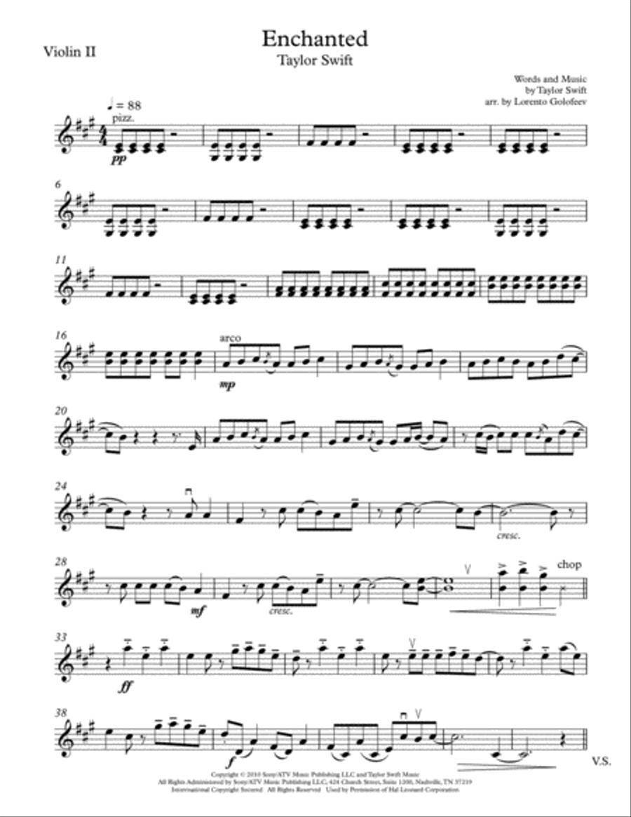 Enchanted String Quartet scores gallery preview page 3