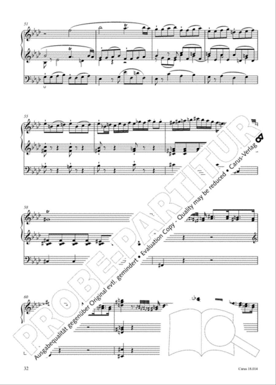 W. A. Mozart: Three organ works Organ scores gallery preview page 33