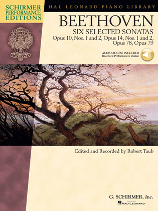 Book cover for Beethoven - Six Selected Sonatas