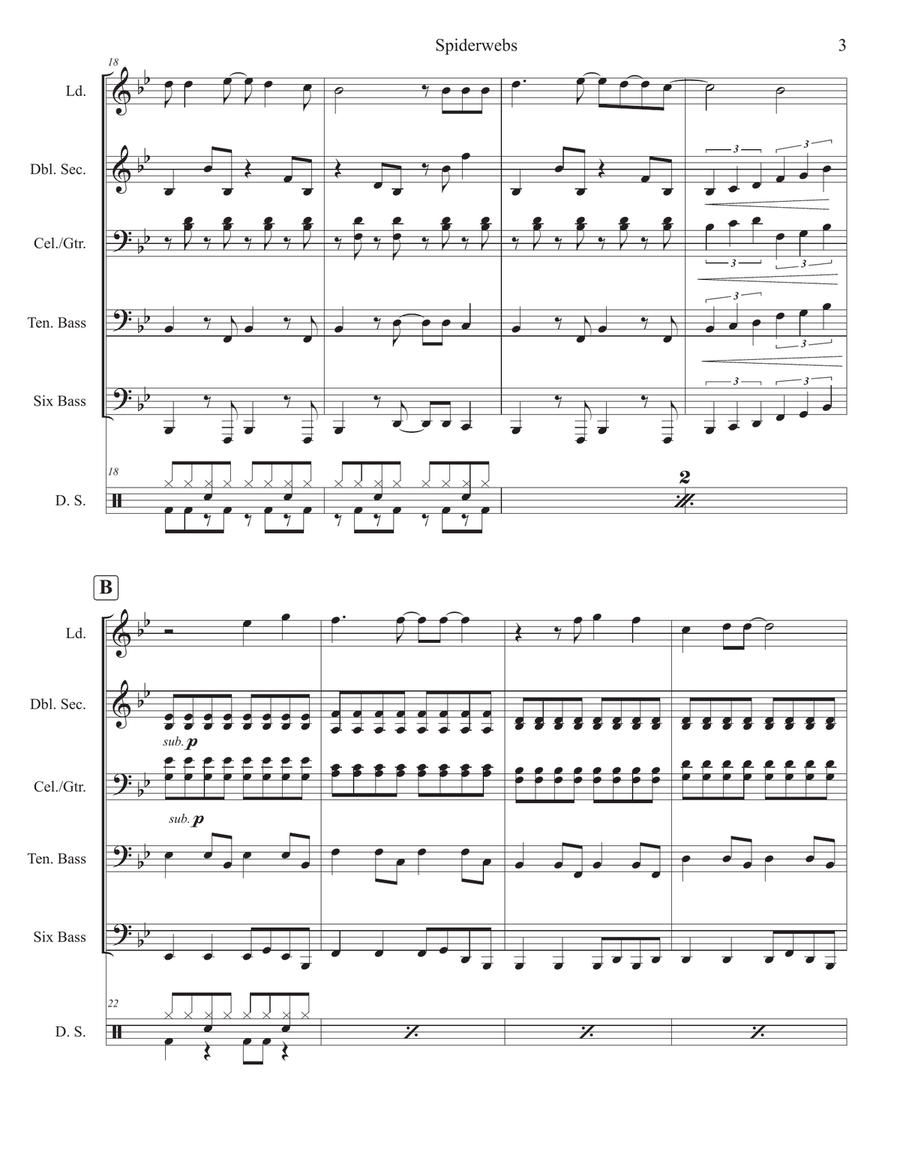 Spiderwebs Steel Drum Band scores gallery preview page 4