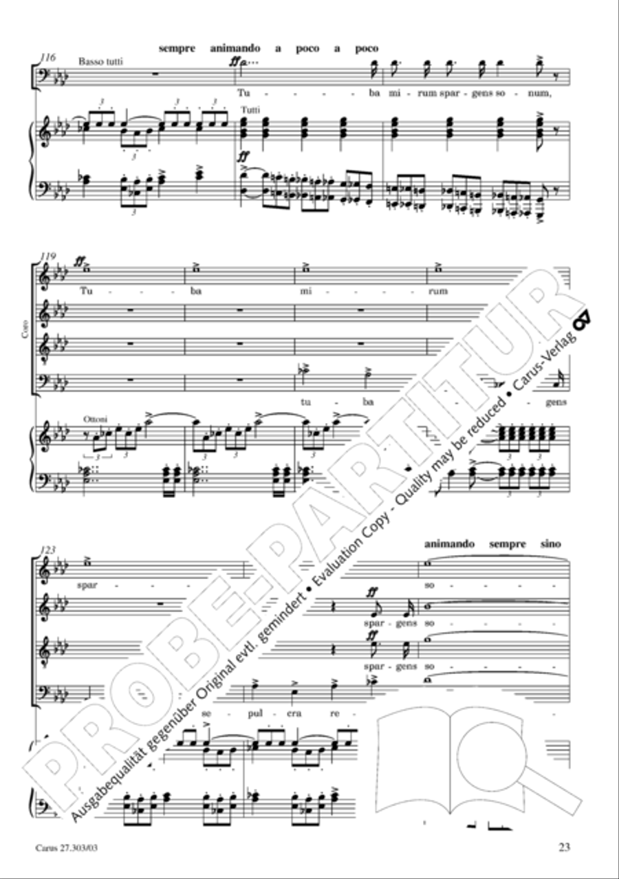 Messa da Requiem 4-Part scores gallery preview page 24
