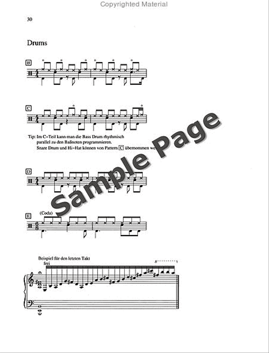 Keyboard On Stage Piano/cassette Piano scores gallery preview page 31