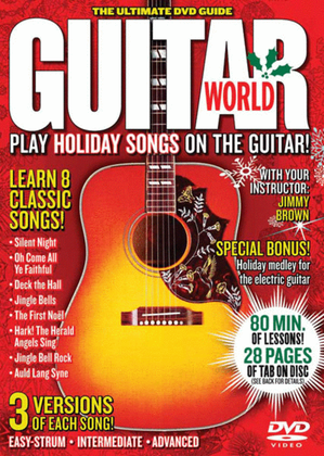 Book cover for Guitar World -- Play Holiday Songs on the Guitar!