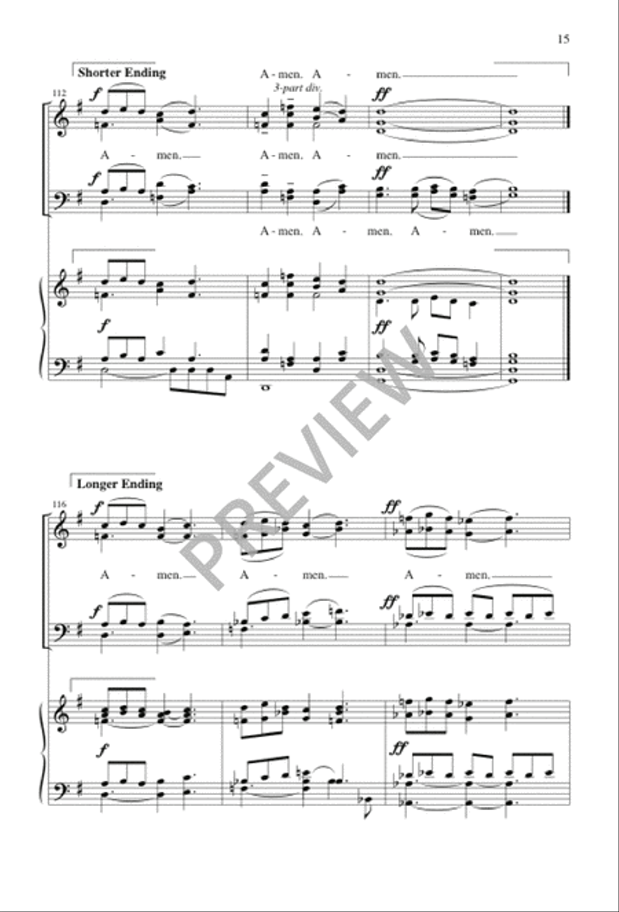 Ven, Creador, Espíritu Divino / Come, Spirit Blest, Creator God 4-Part scores gallery preview page 15
