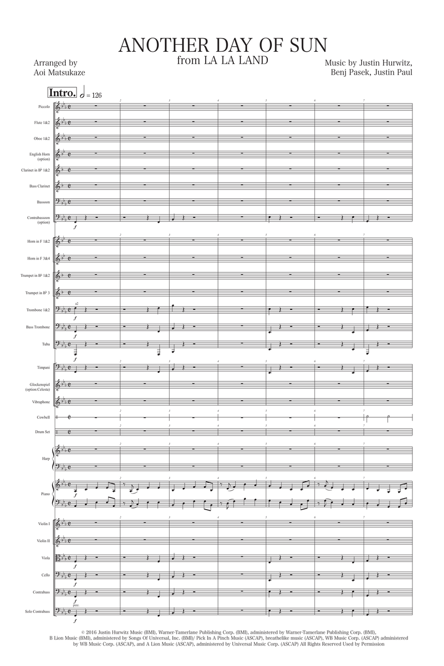 Another Day Of Sun Another Day Of Sun Full Orchestra scores gallery preview page 3