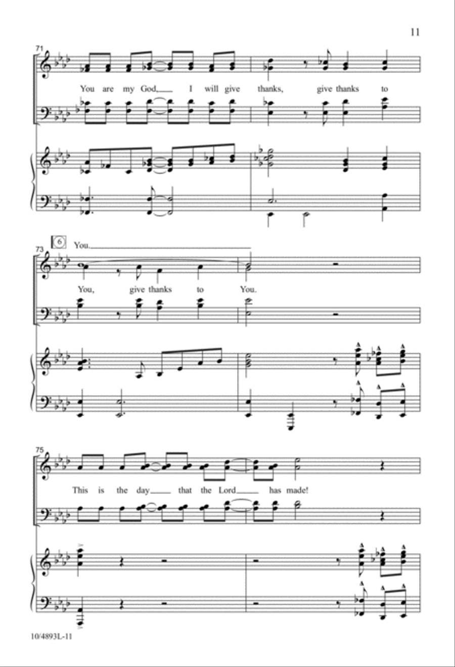 Psalm of Jubilation! Psalm of Jubilation! 4-Part scores gallery preview page 11