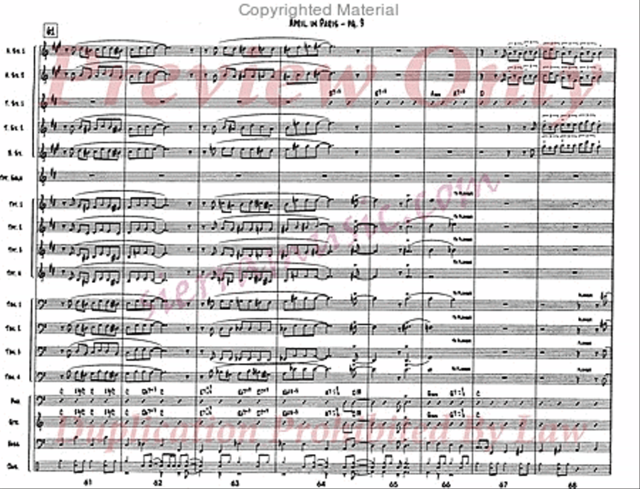 April In Paris April In Paris Jazz Ensemble scores gallery preview page 10