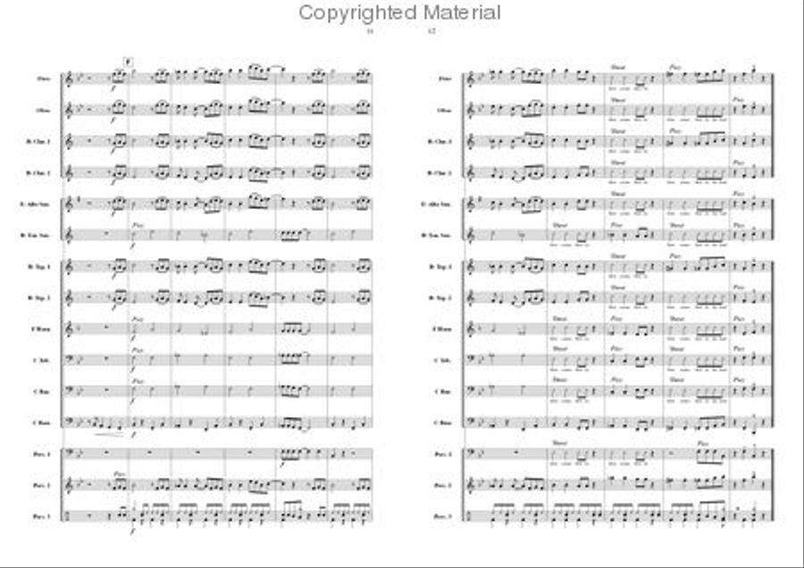 Here comes Bobby the Bear Concert Band scores gallery preview page 6
