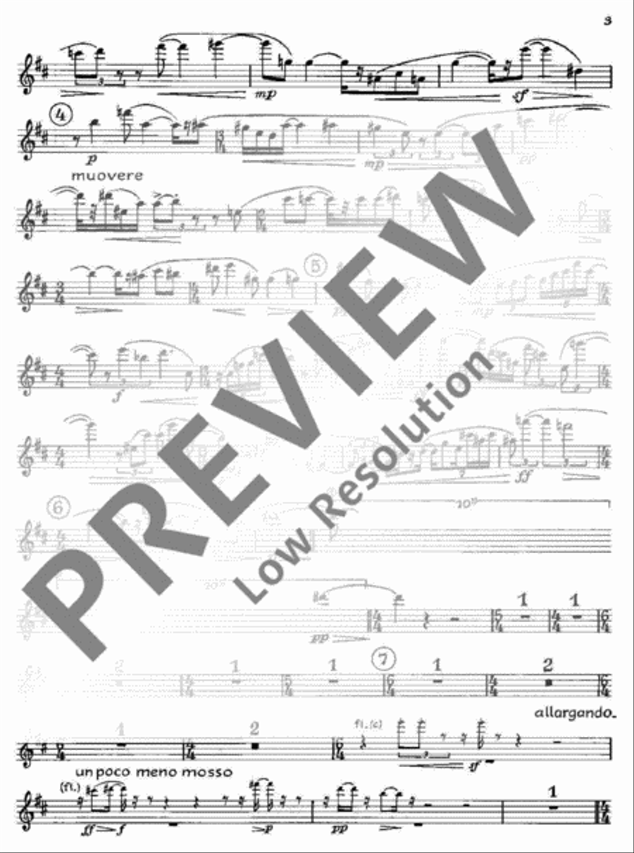 Le Miracle de la Rose Clarinet scores gallery preview page 4