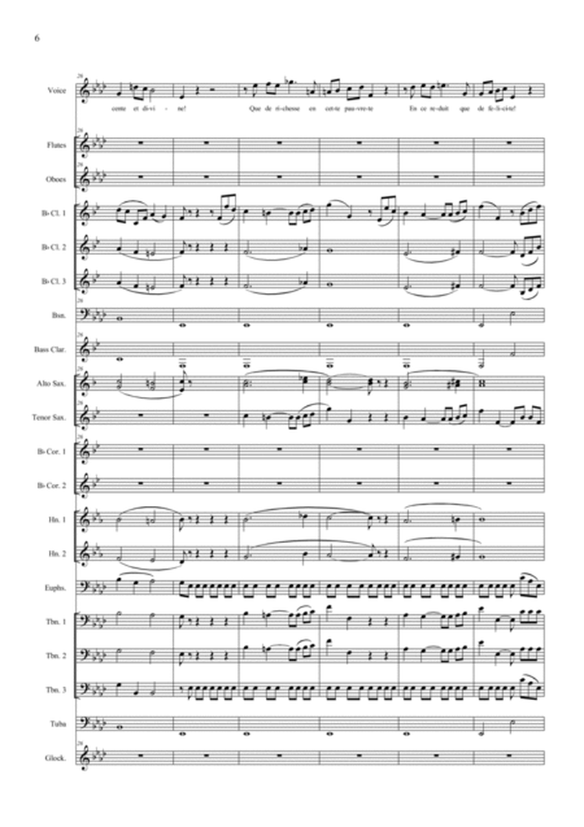 Salut! demeure chaste e pure (Gounod-Faust) for solo voice and concert band