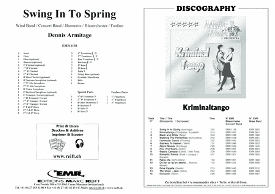Swing In To Spring Concert Band scores gallery preview page 2