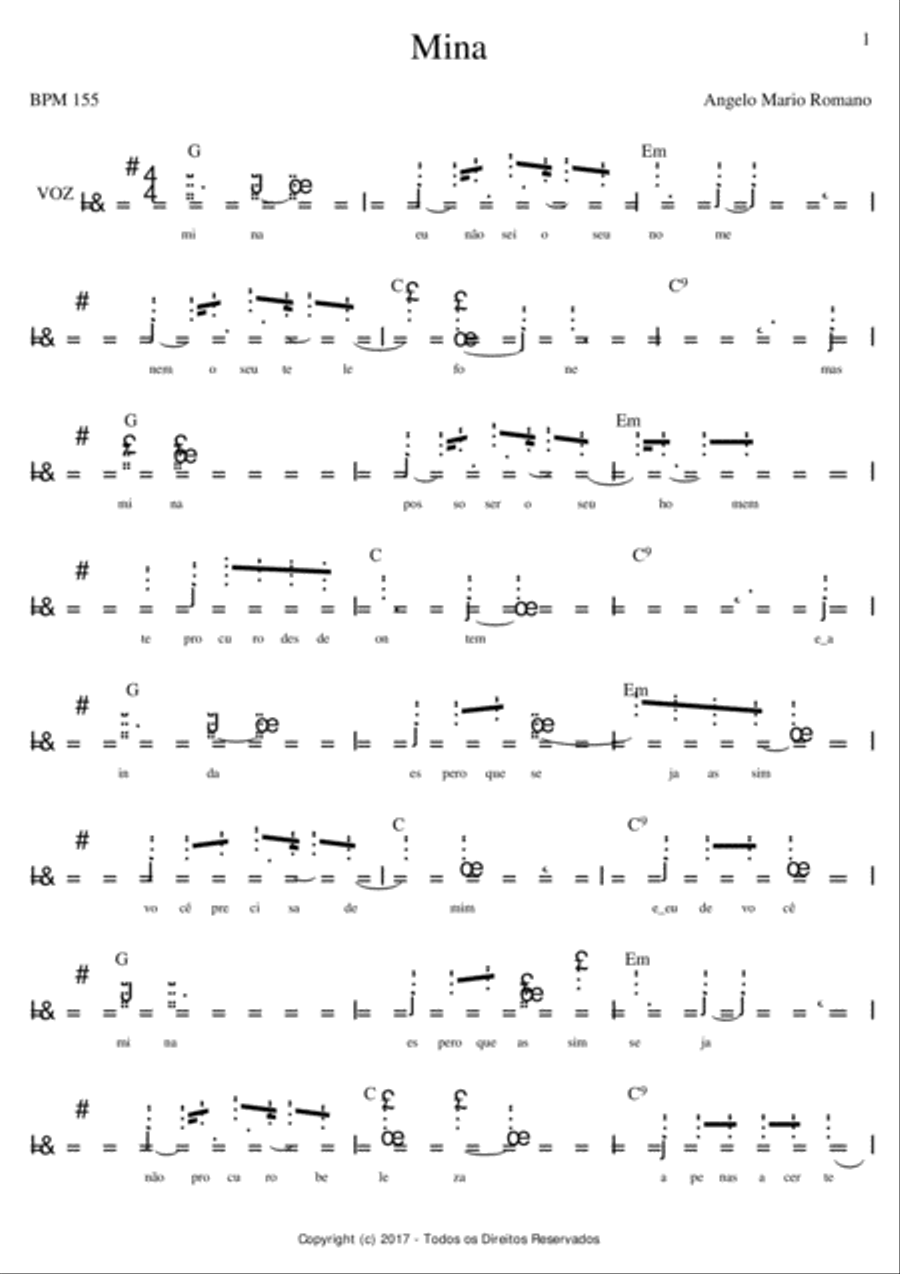 Mina Mina Small Ensemble scores gallery preview page 1