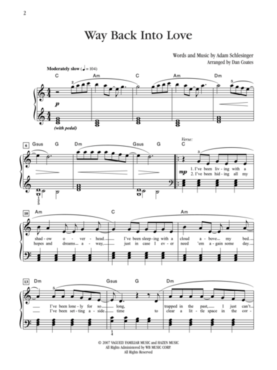 Way Back Into Love (from Music and Lyrics) Small Ensemble scores gallery preview page 3