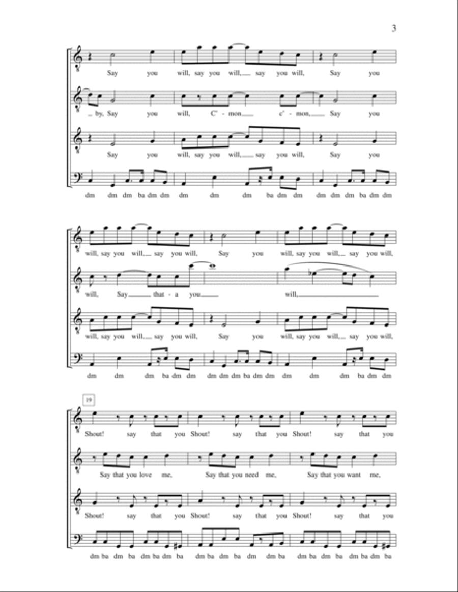 Shout Shout TTBB scores gallery preview page 3