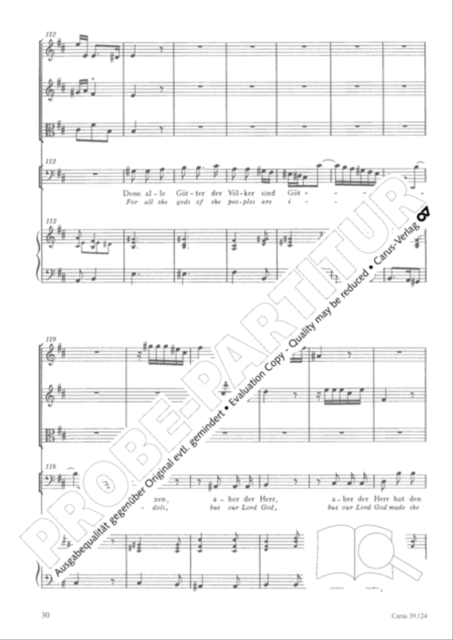Sing to the Lord a new song (Singet dem Herrn ein neues Lied) 4-Part scores gallery preview page 31
